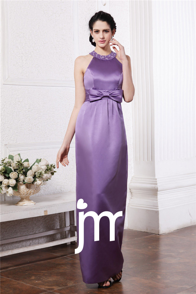 Robe habillée élégante en satin violet