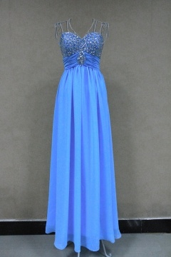 Robe soirée bustier stras longue sol
