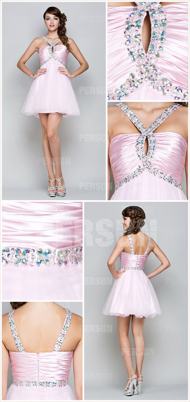robe de bal rose 2014