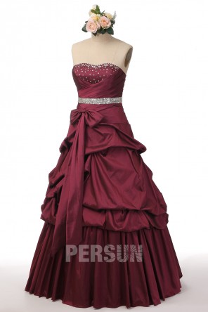 Robe gala bustier dos nu ornée de noeud papillon