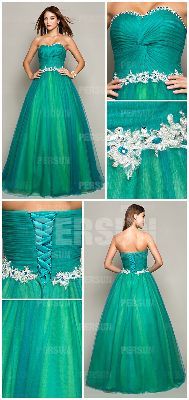 robe de gala longue strass ornée laçage au dos