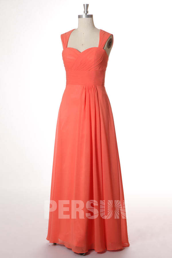 Robe longue rouge bustier en cœur avec bretelles dos découpe