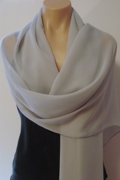 Etole de femme longue en Mousseline sur mesure pour mariage