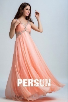 Robe longue empire haut strassé & dos découpe en tencel