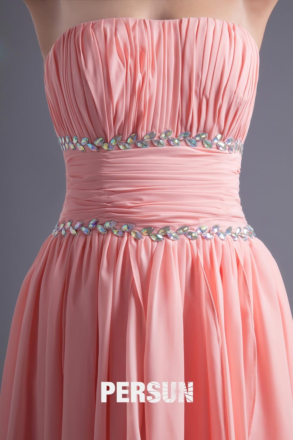 robe de danse rose bustier
