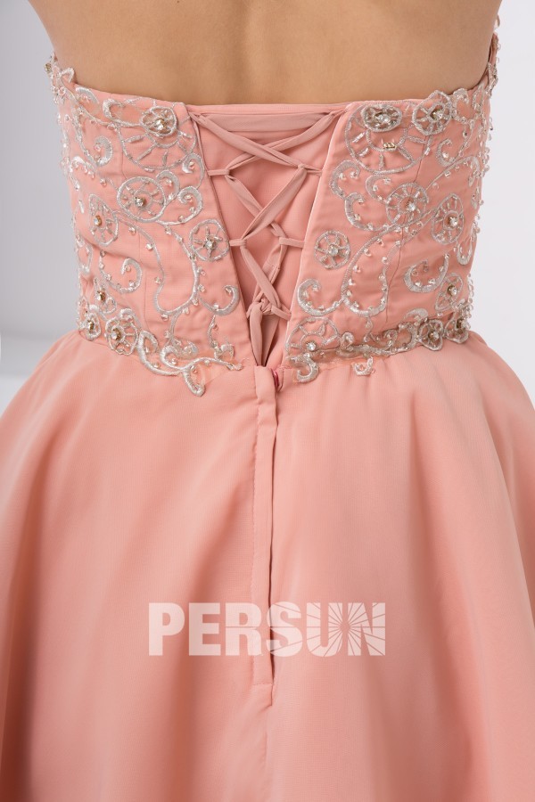 Robe bal bustier empire en mousseline