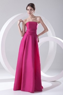 Robe bustier taille empire longue sol pour demoiselle d'honneur