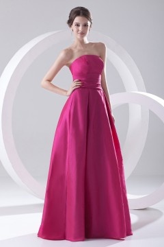Robe bustier taille empire longue sol pour demoiselle d'honneur