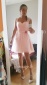 Petite robe rose poudre bustier cœur dos découpé en dentelle