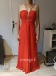 Robe bal longue ornée de strass à dos nu